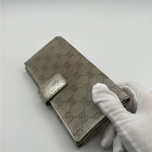 Gucci Wallet GG Canvas and Leather Monogram Britt Continental Long Wallet Gucci - Picture 5 of 17